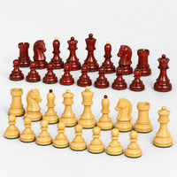 Vintage 1950s Fischer Dubrovnik Chess Pieces Only - Bud Rosewood & Boxwood - 3.8-Inch King - complete set