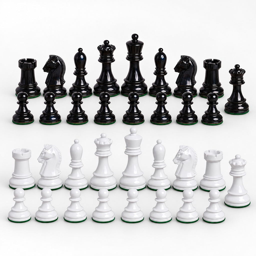 Vintage 1950s Fischer Dubrovnik Painted Chess Set - Chess Pieces Only, 3.8-Inch King - complete set