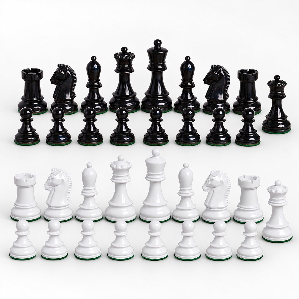Vintage 1950s Fischer Dubrovnik Painted Chess Set - Chess Pieces Only, 3.8-Inch King - complete set