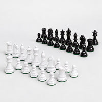 Vintage 1950s Fischer Dubrovnik Painted Chess Set - Chess Pieces Only, 3.8-Inch King - side view of the pieces